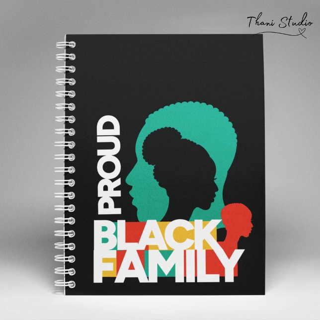 Proud Black Family Black History Month  Notebook (Creator Uploaded)