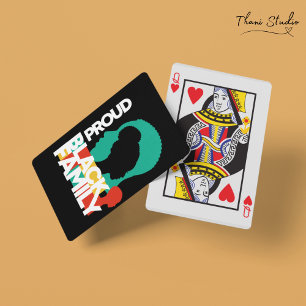 Proud Black Family Black History Month Playing Cards