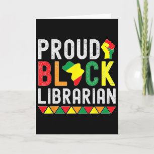 Proud Black Librarian Black History Month For Libr Card