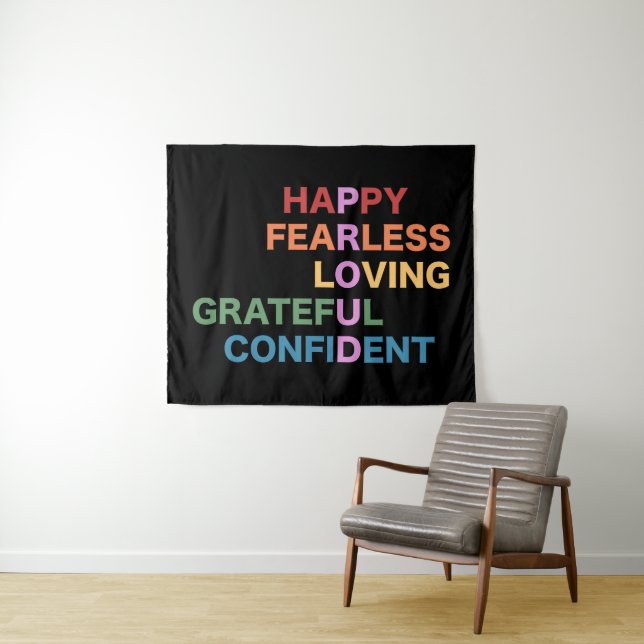 PROUD Black Medium Tapestry (In Situ (Horizontal))