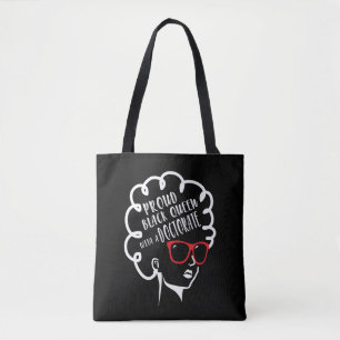 Proud Black Queen PhD Doctorate Degree Graduation Tote Bag