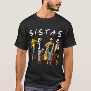 Proud Black Sistas Queen Melanin Afro African Amer T-Shirt
