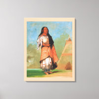 Proud Blackfoot Indian Woman, George Catlin