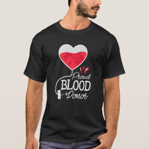 Proud Blood Donor Blood Donation Phlebotomist Phle T-Shirt