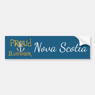 Proud Bluenoser Nova Scotia anchor bumper sticker