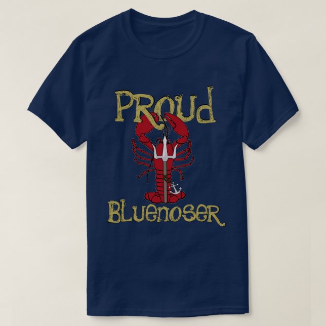 Proud Bluenoser Nova Scotia shirt (Design Front)