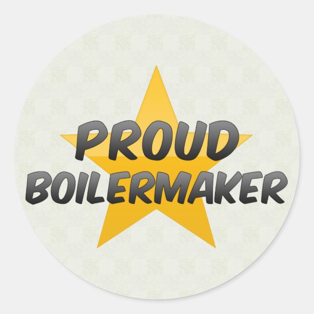 Proud Boilermaker Classic Round Sticker (Front)