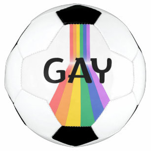 Proud & Bold – "GAY" Typography with Radiant Verti Football