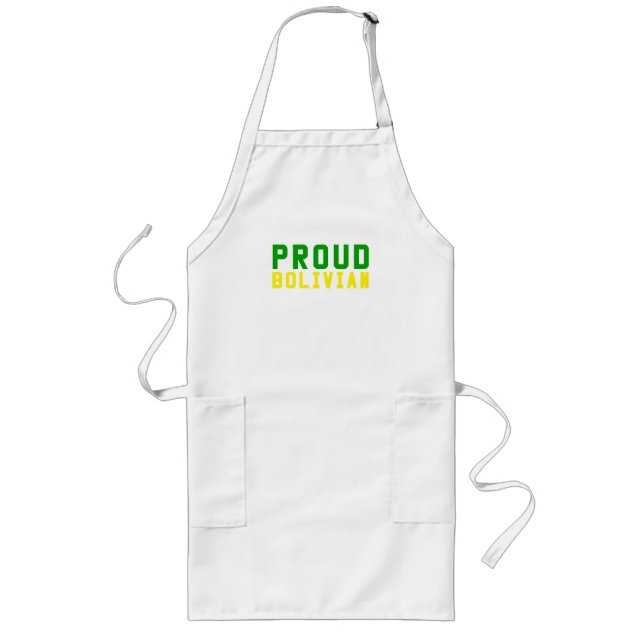 Proud Bolivian  Long Apron (Front)