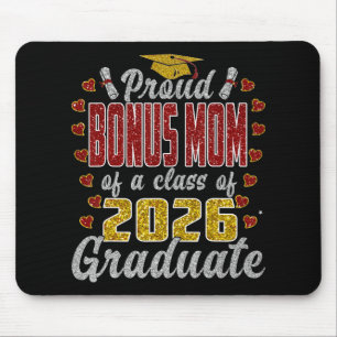 Proud Bonus Mum Of A Cl Of 2026 Graduate Graduatio Mouse Mat