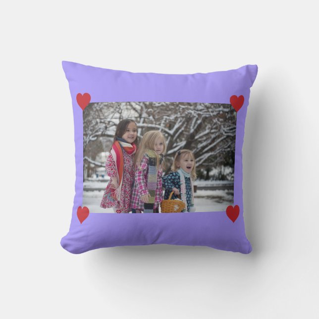 Proud Bonus Mum Stepmom Photo Mother's Day Bday Cushion (Front)