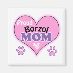 Proud Borzoi mum Magnet