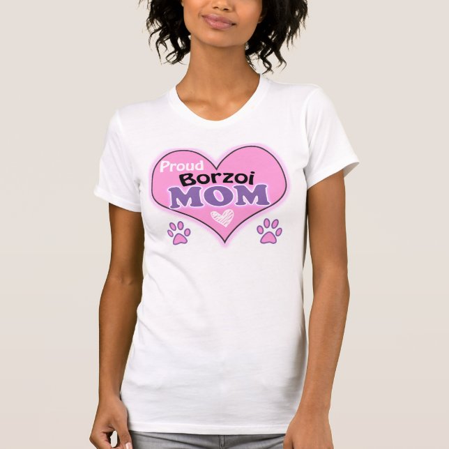 Proud Borzoi Mum T-Shirt (Front)
