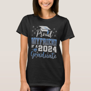 Proud Boyfriend Of 2024 Graduate Awesome Family Sc T-Shirt