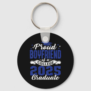 Proud Boyfriend Of 2025 Graduate College Shirt Gra Key Ring