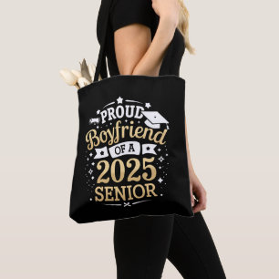 Proud Boyfriend Of A 2025 Graduate Graduation Tote Bag