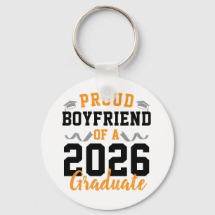 Proud Boyfriend of A 2026 Graduation Party Custom Key Ring
