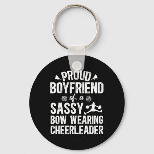 Proud Boyfriend Of A Cheerleader Boyfriend Cheer B Key Ring