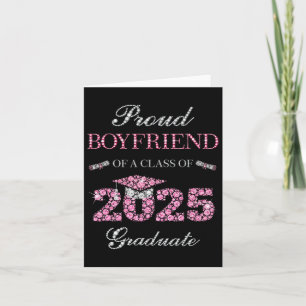 Proud Boyfriend Of A Cl Of 2025 Graduate 1  Card
