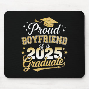 Proud Boyfriend Of Cl Of 2025 Graduate Senior Grad Mouse Mat