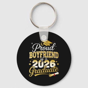 Proud Boyfriend Of Cl Of 2026 Graduate Senior Grad Key Ring