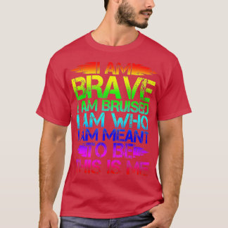 PROUD BRAVE HIS ME SHIR LGB GAY PRIDE BI GIF T-Shirt