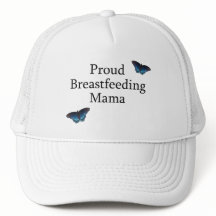Proud Breastfeeding Mama Blue Butterflies