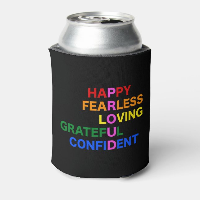 PROUD Bright Black Can Cooler (Can Back)