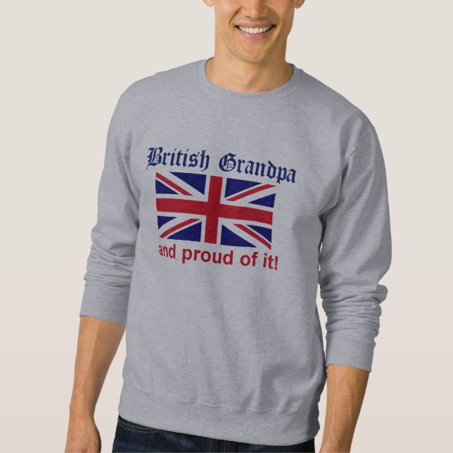 Proud British Grandpa Sweatshirt (Front)