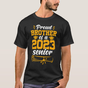 Proud Brother 2023 Senior Family Matching Graduati T-Shirt