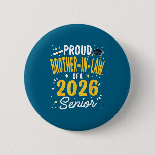 Proud Brother Law Class 2026 Artwork 6 Cm Round Badge