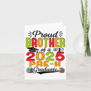 Proud Brother Of 2025 Pre-k Graduate Father’s Day  Card