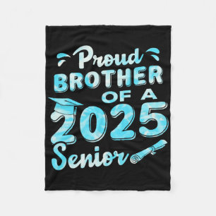 Proud Brother Of A 2025 Senior Graduate1 Fleece Blanket