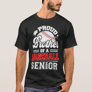 Proud Brother Of A Baseball Senior 2024 Graduation T-Shirt