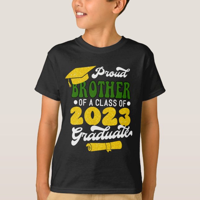 Proud BROTHER of a Class of 2023 Graduate Modern T-Shirt (Front)