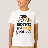 Proud Brother of a graduate black gold cap