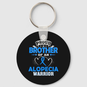 PROUD BROTHER OF AN ALOPECIA WARRIOR KEY RING