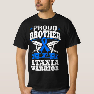 Proud Brother Of An Ataxia Warrior Awareness Ribbo T-Shirt