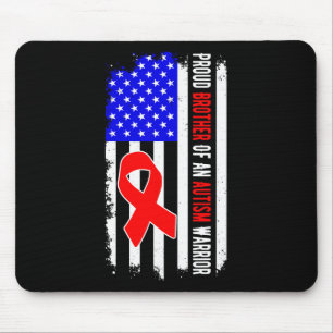 Proud Brother Of An Autism Warrior April Awareness Mouse Mat