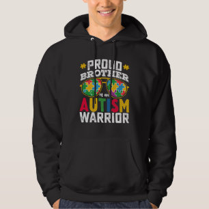 Proud Brother Of An Autism Warrior Family Hoodie