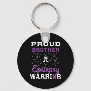 Proud Brother Of An Epilepsy Warrior Awareness 1 Key Ring
