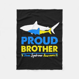 Proud Brother World Down Syndrome Awareness Day Sh Fleece Blanket
