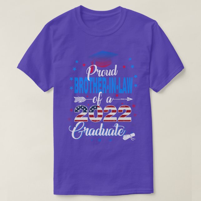 Proud Brotherinlaw of a Class of 2022 Graduate  Se T-Shirt (Design Front)