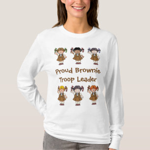Proud Brownie Troop Leader Brownie Rows T-Shirt
