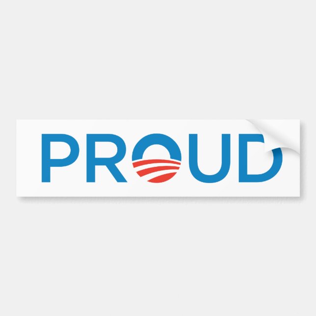 proud bumper sticker (Front)