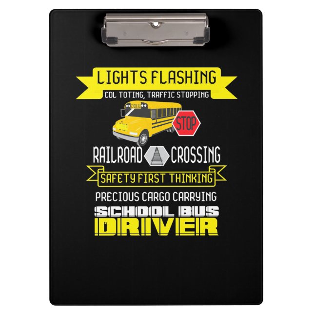 Proud Bus Driver Clipboard (Front)