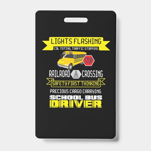 Proud Bus Driver ID Badge (Front)