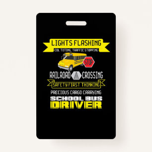 Proud Bus Driver ID Badge