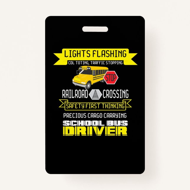 Proud Bus Driver ID Badge (Front)