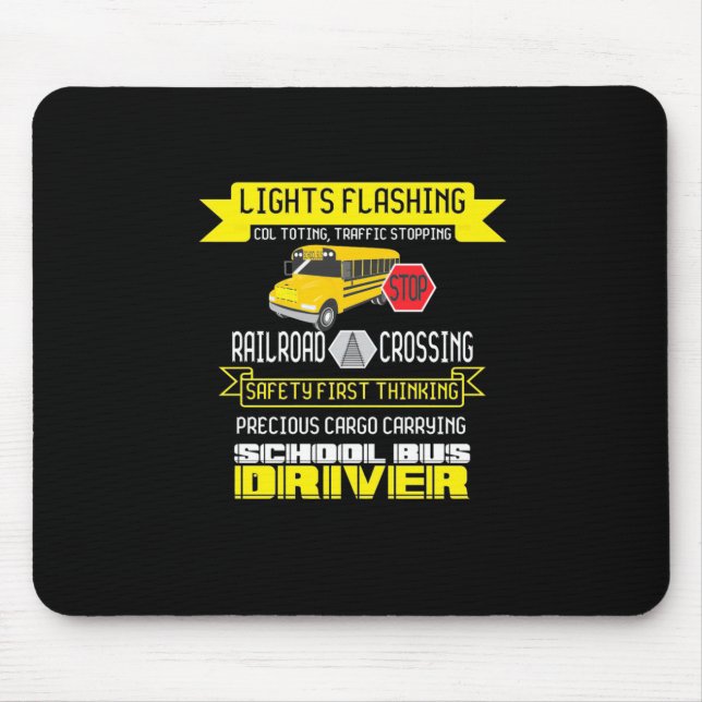 Proud Bus Driver Mouse Mat (Front)